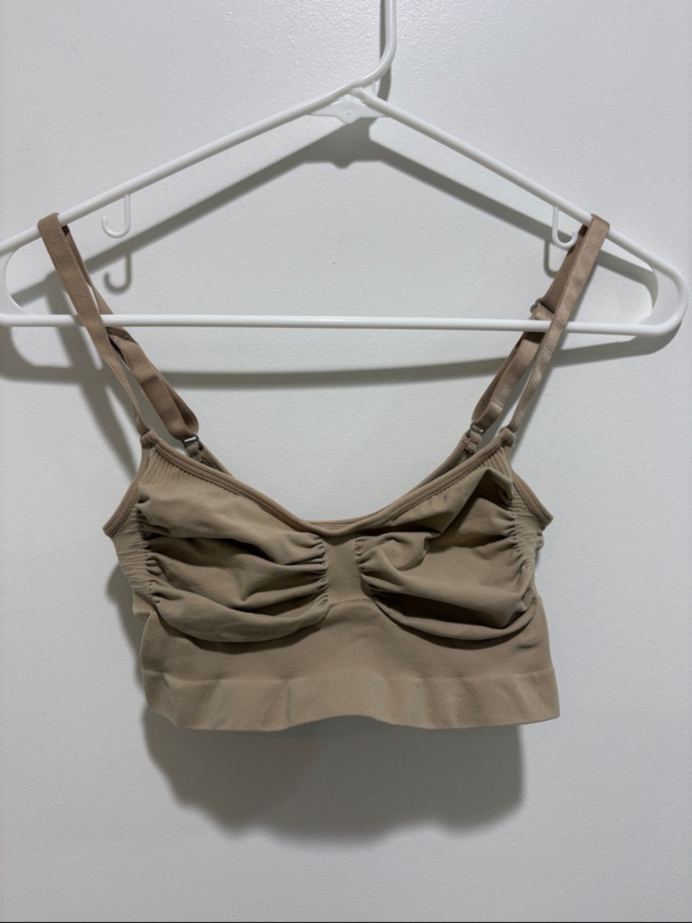 SKIMS Beige Seamless Tagged Bralette